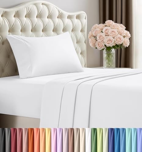 Utopia Bedding Twin Sheet Set 3 Piece Bed Sheets for...