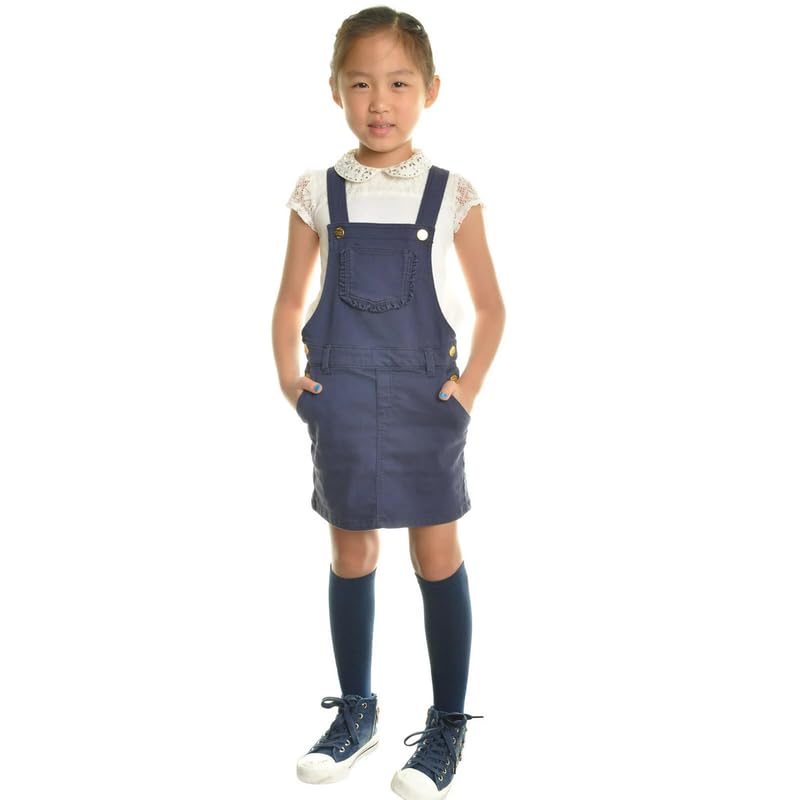 Image of WKLOUYHE Unisex Kid's School Uniform Cotton Knee High Socks Pack Of 06