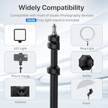 Support D'éclairage ULANZI T270 - Trépied Réglable 270 Cm, Portable, Pour Photo Et Vidéo