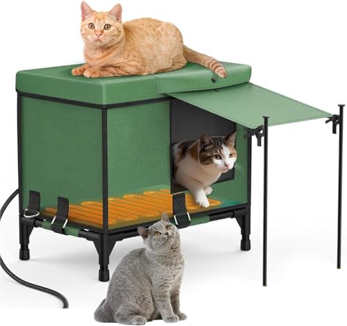 Niche pour chat d'extérieur protégeant du gel et de la pluie