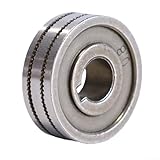 Schweißdraht-Zuführrolle für MIG-Schweißgerät, 0,8-0,9 mm, K-Rändeltyp, Lagerstahlrolle, glatter Drahtvorschub, kompatibel mit verschiedenen MIG-Schweißern