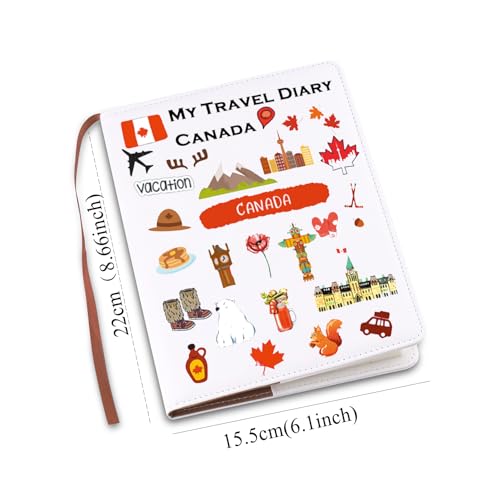 LQRI Canada Travel Gift My Travel Diary Canada Travel Notebook Canada Vacation Gift Tourism Traveler