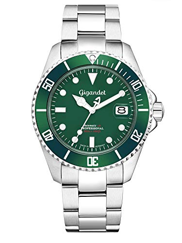 Preisvergleich Produktbild Gigandet Herrenuhr Automatik - Made in Germany - Taucheruhr Saphirglas SEA Ground 300 Edelstahlarmband 300m / 30atm - G300-003M