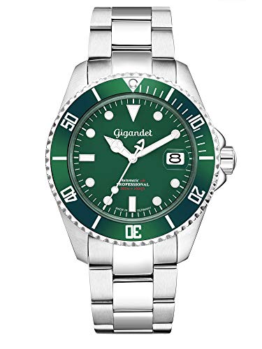 Gigandet Reloj para Hombre Automático Analógico con Correa en Acero Inoxidable - Cristal Zafiro - Sea Ground 300 - G300-003M