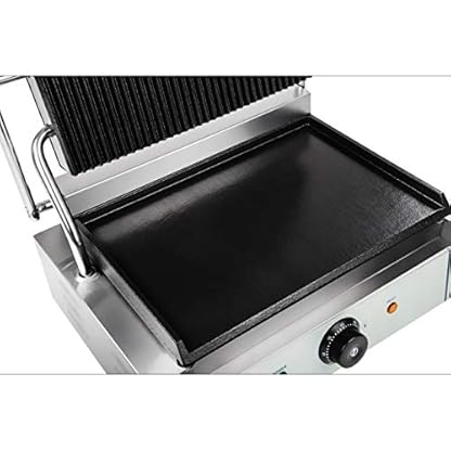 Royal Catering - RCKG-2200 - Elektro-Kontaktgrill - 2200 Watt Leistung - Grillplatte unten glatt, oben geriffelt – Bild 5