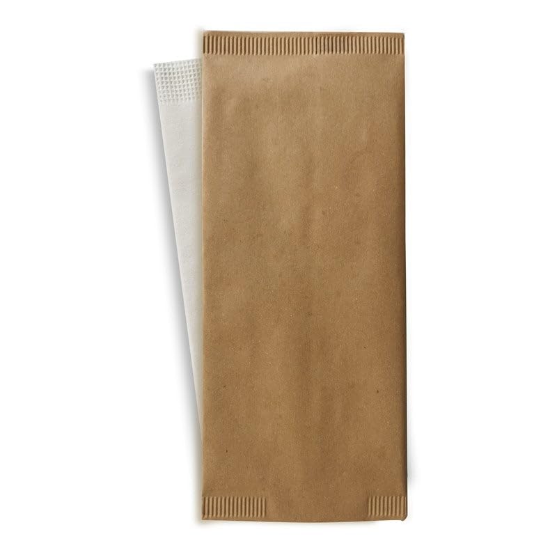 PACKNWOOD - Cubierto Desechable, Papel, 11x25cm - 500 Uds | Ecológico, Hostelería, Catering, Eventos