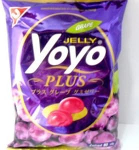 Jelly Yoyo Plus Gummy Grape 80 G. Thailand Product