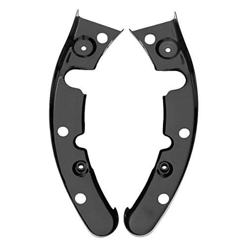 XMT-Moto Rear Fender Kit with Integrated LED Stop/Tail/Turn Signal Lights fits for Harley Davidson Touring Models 2009-2013,Black Housing w/Clear Lens