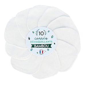 MODULIT 10 Discos Desmaquillantes Lavables y Reutilizables en Bambú