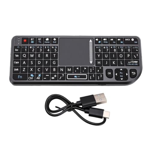 banapoy Mini Wireless Keyboard with Touchpad for PC, TV