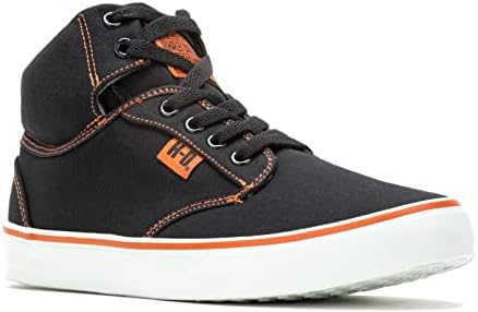 Harley-Davidson Women's Wrenford Sneaker, Black/Orange, 9.5 | Image 1