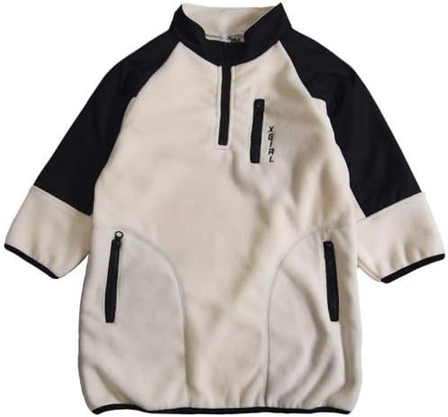 Amazon X Girl Stages エックスガールステージス フリース前ポケットワンピース 100cm 01 シロ ワンピース チュニック 通販