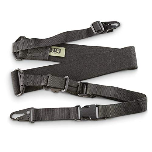 Hq Issue C3 2-Point Tactical Rifle Sling Adjustable Strap Quick-Release Heavy-Duty For Outdoors, Black #TOP14