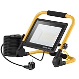 LED Baustrahler 140W, LED Arbeitsleuchte mit 4 Meter...
