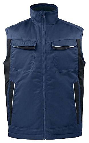 Gilet rembourré bleu marine XXL chaud pour homme veste sans manche confortable
