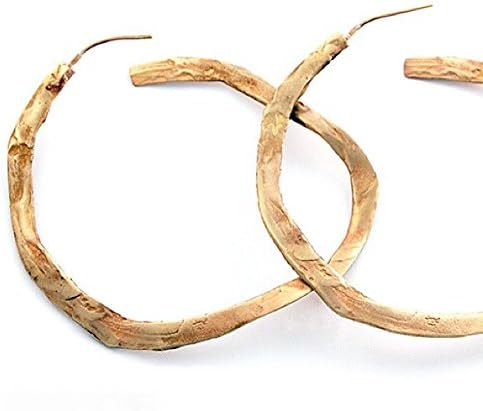 large, rustic, golden, brass, hoop"arandelas XXL" earrings