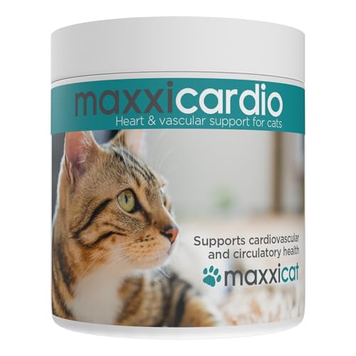 maxxipaws maxxicardio Herz- und Kreislauf Ergänzungsfuttermittel in Pulverform für Katzen, 90 g