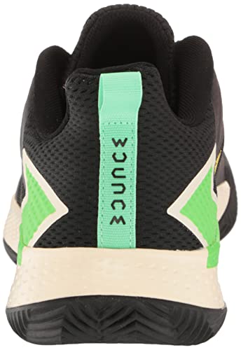 Adidas Men's Defiant Speed Tennis Shoe, Black/Black/Beam Yellow (Clay), 7.5 #TOP2