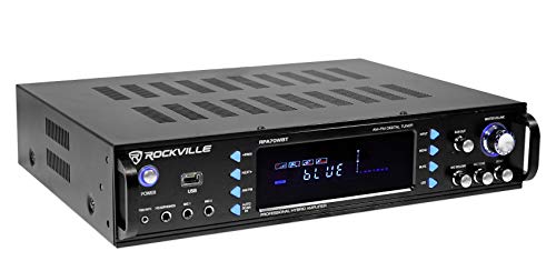 Rockvilie Rpa70Wbt 1000W 2 Channel Rack Dj Amplifier/Mixer/W/ Bluetooth/Usb+Mics #TOP1