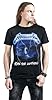 Metallica Men's Metallica_Ride the Lightning Tracks_Men_Bl_Ts: 1XL Regular Fit Crew Neck Short Sleeve T - Shirt, Black (Black Black), X-Large (Manufacturer Size: X-Large) #1
