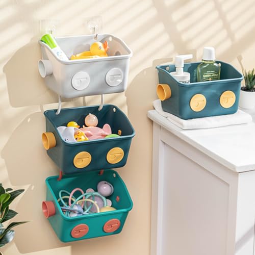 Tokokimo Badewannenspielzeug Aufbewahrung, Niedlicher Roboterförmiger...