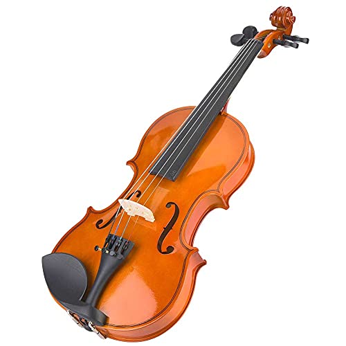 Ensemble de Violon pour Débutants, Violon Acoustique Naturel Fait à La Main, Ensemble de Violon Professionnel avec Bow Rosin Accessoires pour Instruments de Musique pour Les Enfants Débutants(1/4) Cover