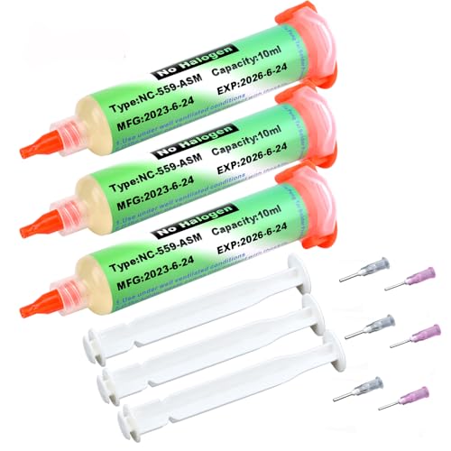 Image of Solder Flux,559 No Clean Soldering Flux Paste,Lead Free Rosin Flux,10cc Tacky Soldering Flux,Soldering Liquid Flux for Electronics,For BGA,SMD,USB Socket Repairing