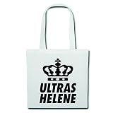 Tasche Umhängetasche Helene Ultras Einkaufstasche 38x42cm Höhe 70 mit Tragegurt 70cm in Weiß Schulbeutel Turnbeutel #Jutebeute #Rucksack #Beutel #Handgepäck #Reisegepäck