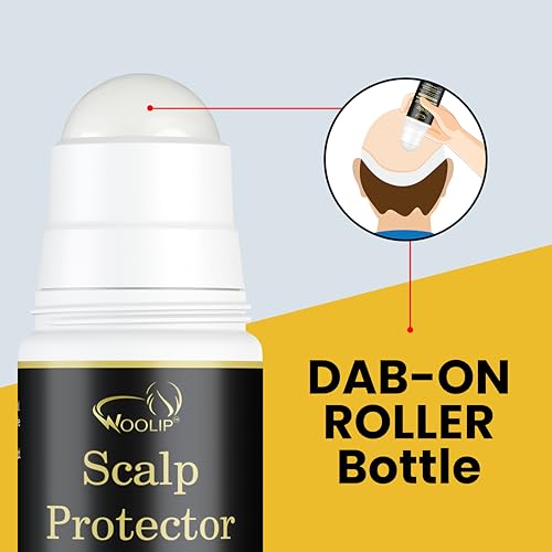 Image of Scalp Protector Dab-On Roller Bottle Lotion - Reduces Irritation from Hair Patch Tape & Wig Adhesive | Anti-Itching, Hygienic Formula | Improves Adhesion & Scalp Comfort (60ml)