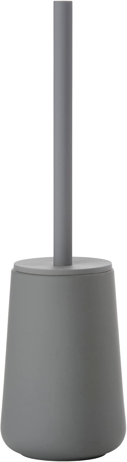 Zone Denmark Nova One Ceramic Toilet Brush | with Brush Holder Soft Touch | Enhance Your Bathroom with a Chic and Practical Duo for Modern Style and Effortless Cleaning - Coating (Grey Marl)