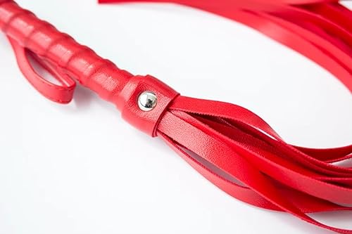LEVIOC’S Collier Élégant et Luxueux, avec Une chaîne en Or et Un Collier Rouge avec Une cravache Rouge pour Femmes, cavalières, amateurs de luxe – vue 3