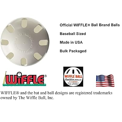WIFFLE Balls Bulk Plastic Baseballs - Official Ball Brand - Made in USA - Plus Bonus Beverage Can Coolers (24 Balls)