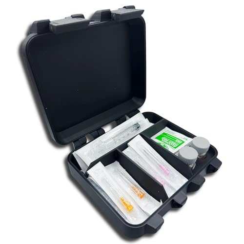 2-Slot TRT Storage Case for 10ml Vials & Accessories