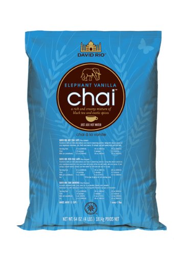 David Rio Food Service Bag Elephant Vanilla Chai, 1er Pack (1 x 1.8 kg) David Rio Food Service Bag Elephant Vanilla Chai, 1er Pack (1 x 1.8 kg)