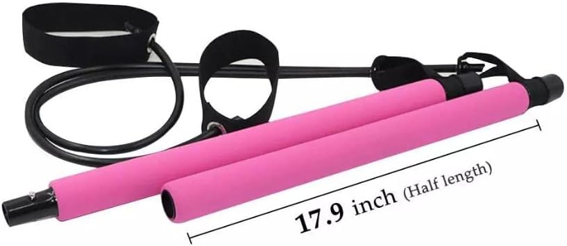 Archetype Direnç Bantlı Taşınabilir Pilates Bar Kiti - Kadınlar için Evde Egzersiz Ekipmanları - Yoga Barı ve Pilates Bandı ile Ev Spor Salonunda Tam Vücut Egzersizi - Görsel 6