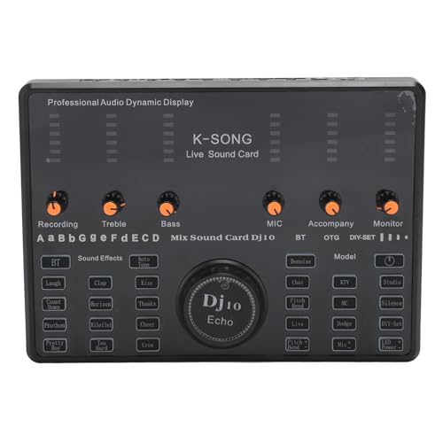 Tarjeta de Sonido en, Sonido Superior, Varios Efectos de Sonido con Reducción Inteligente de Ruido, para el Hogar, Actividades Al Aire Libre