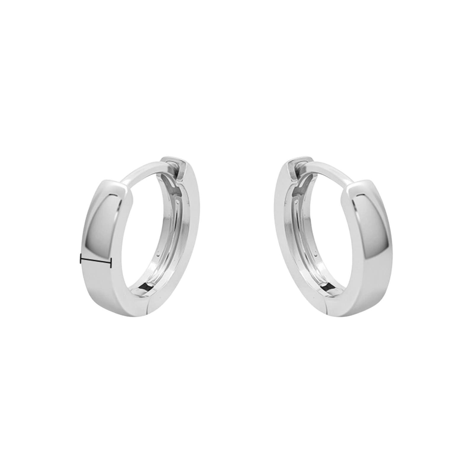 Au 375/585/750 kolczyki z prawdziwego złota biżuteria, klasyczne kolczyki Creole Hoop 9K/14K/18K