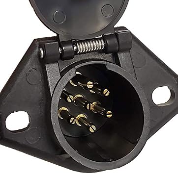 Phillips 16-722 7-Way HeavyDuty STA-Dry 2-Hole Ring Termination Split Pin Socket