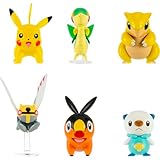Pokemon Battle Figure 6 Pack - Features 2-Inch Snivy, Oshawott, Tepig, Chikorita, Sandshrew, and Pikachu Battle Figures