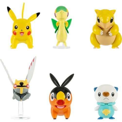 Pokémon Battle Figure 6 Pack - Features 2-Inch Battle Figures