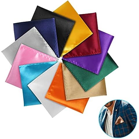 URAQT Assorted Pocket Squares Set for Men Cover