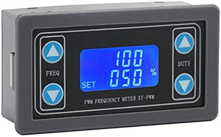 Signal Generator, DROK DC 3.3-30V Function Generator 5-30mA LCD Display PWM Pulse Frequency Duty Cycle Rectangular Wave Square Wave Signal Generator