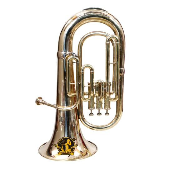 SOUND SAGA(r) Euphonium 3 Valve Bb Pitch Including Mouthpiece and Carry Case. (GOLD)