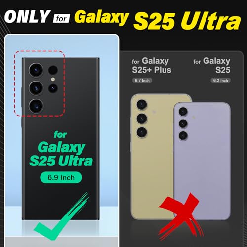 TUCCH Case Wallet for Galaxy S25 Ultra, [Undetachable] PU Leather Wallet with RFID Blocking [6 Card Holder] Magnetic Closure, Protective Shockproof Phone Cover for Galaxy S25 Ultra 2025, Black by TUCCH - Image 2