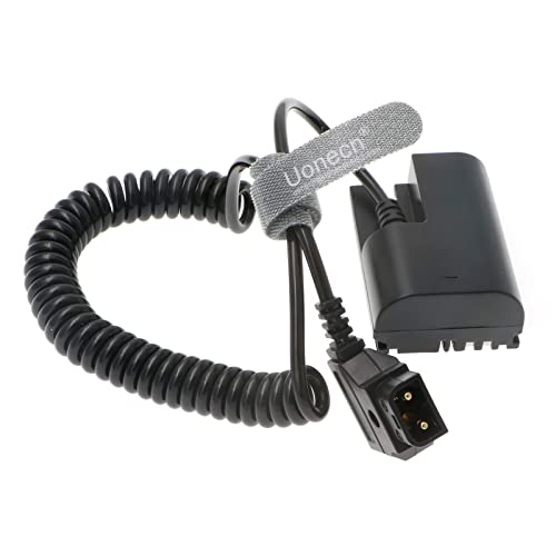LP E6 Dummy Battery to Dtap Male Spring Power Coiled Cable for SmallHD 501 502 Monitor and Canon 5D4 5DSR 5D2 5D3 6D 60D 7D 7D2 70D 80D