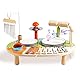 6 In 1 Kinder Trommel Set, Schlagzeug Aus Holz, Musiktisch Mit Xylophon Windspiel, Baby Montessori Schlaginstrumente Spielzeug Ab 1 Jahre, Geschenk, B