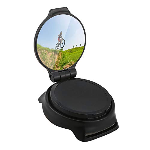 Andoer Espelho de ciclismo Faixa de pulso de condução Espelho retrovisor giratório para motociclista