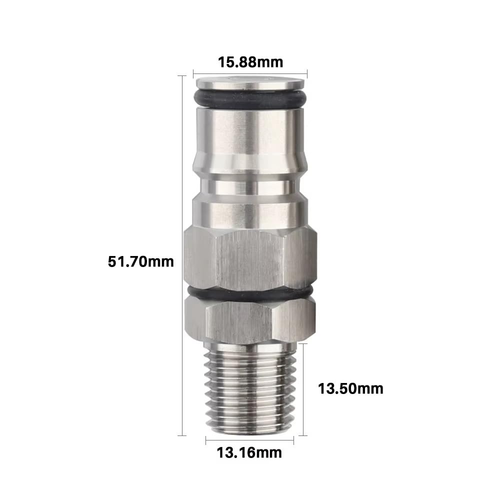 19/32'' Ball Lock Post Adapter – Edelstahl-/Flüssigkeitsfass-Anschluss for Heimbrauen(Liquid ball lock)