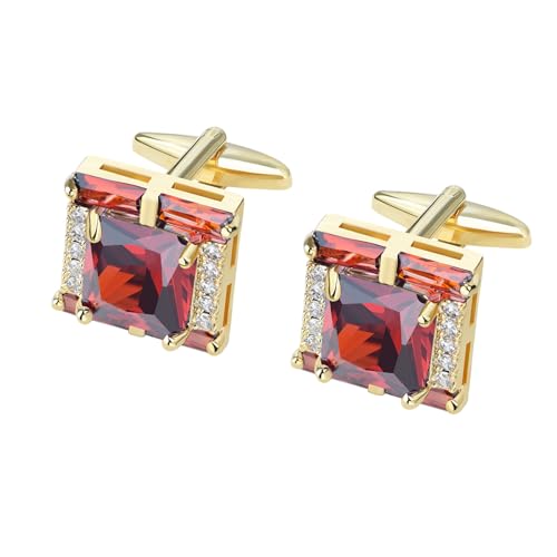 VVCome Cubic Zirconia Men’s Cufflinks with Gift Box
