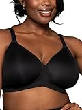 Beauty Back Full Figure Wirefree Extended Side and Back Smoother Bra 71267, Midnight Black, 44B